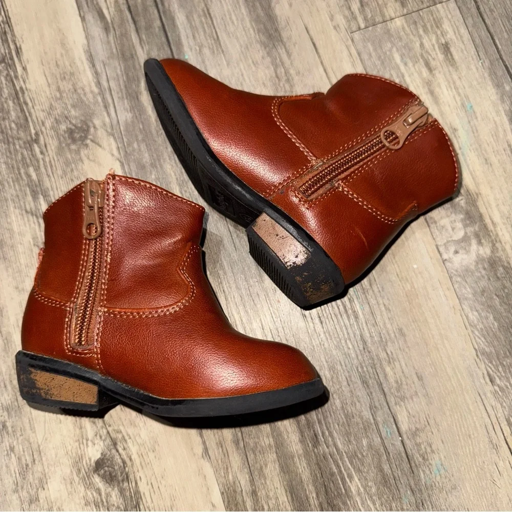 Cat & Jack Brown Kids Boots with Tassels